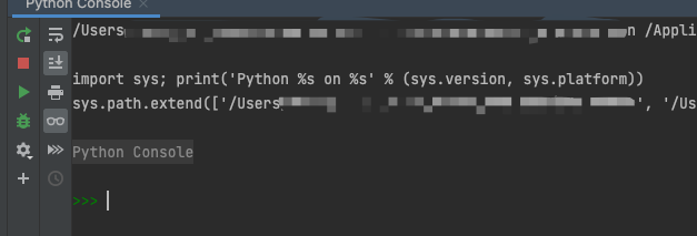 Figure 3: python Console(REPL)